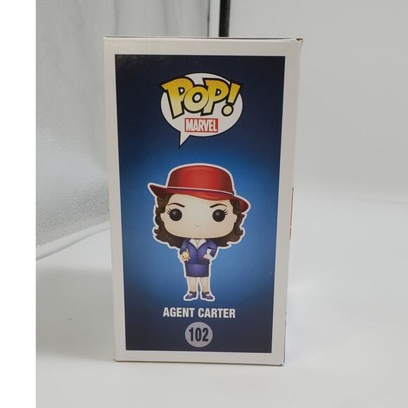 Funko Pop! Marvel Agent Carter with Gold Orb Hot Topic Exclusive #102 **NOS** - Picture 4 of 6